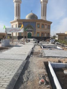 محوطه‌سازی مسجد شکوهیه